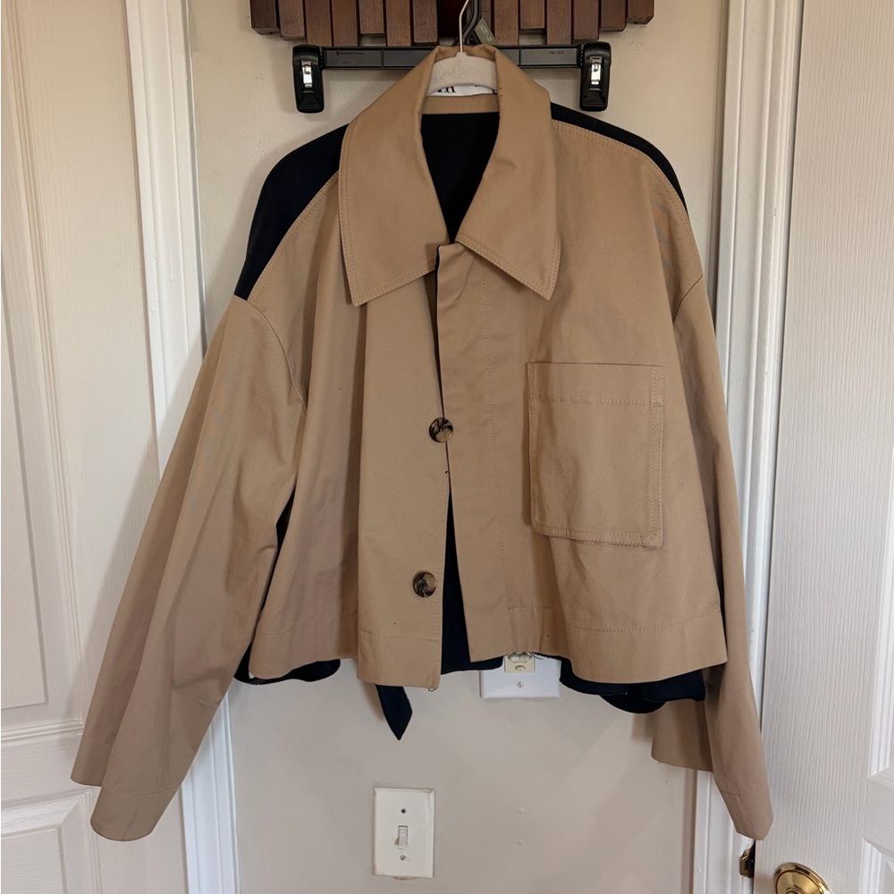 Zara Beige Utility Jacket